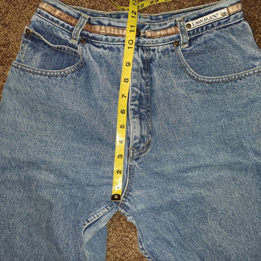 Vintage Lawman World Class High Rise Denim Jeans, 80's size 11 - Picture 3 of 10